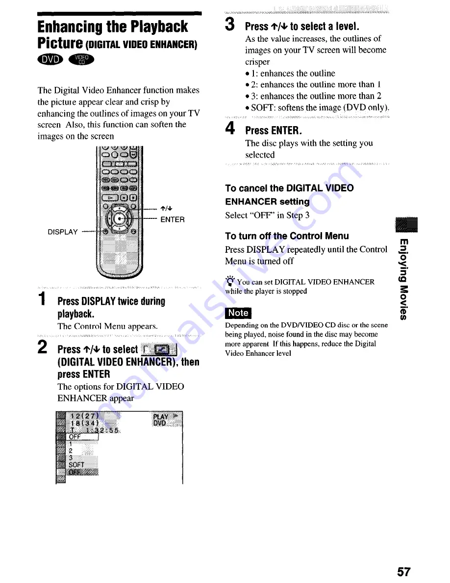 Sony DVP-NS4OOD Operating Instructions Manual Download Page 57