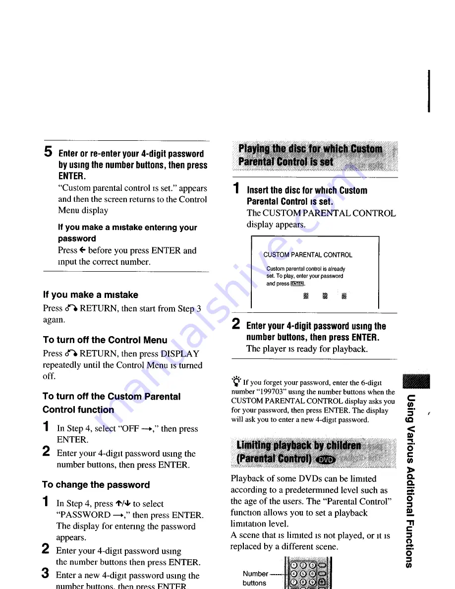 Sony DVP-NS4OOD Operating Instructions Manual Download Page 59