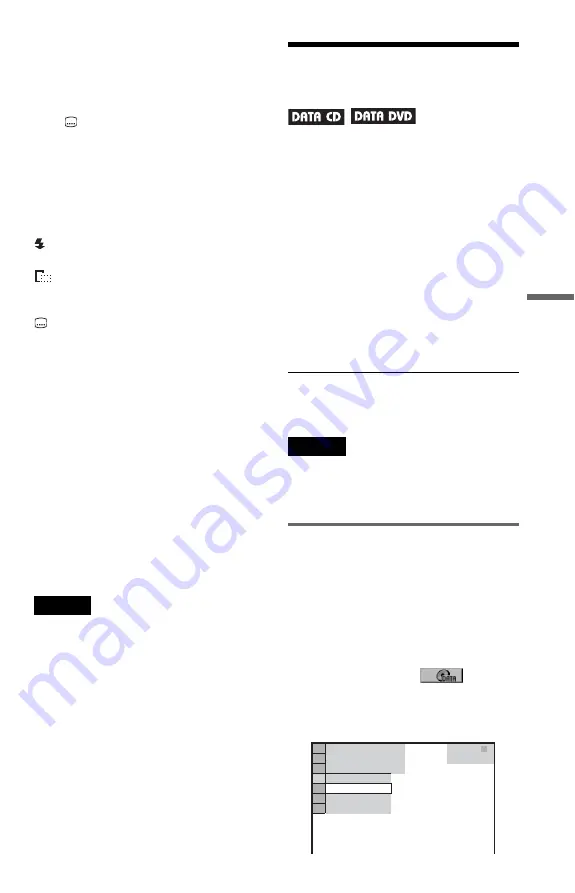 Sony DVP-NS508P Operating Instructions Manual Download Page 45