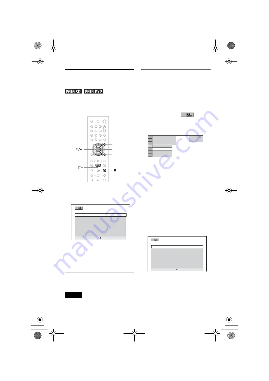 Sony DVP-NS55P - Single Disc DVD Player Operating Instructions Manual Download Page 52