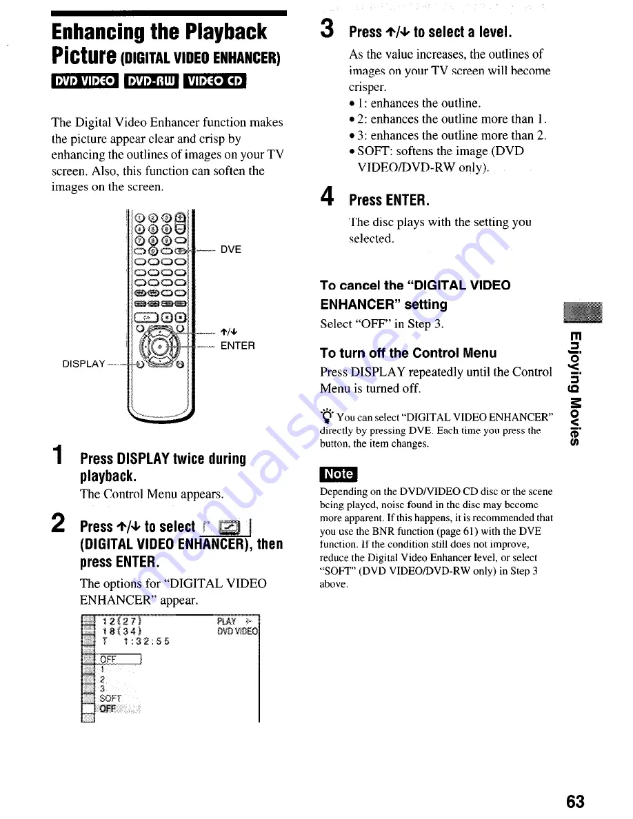 Sony DVP-NSSOOV Скачать руководство пользователя страница 63