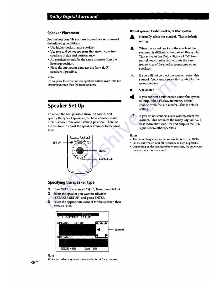 Sony DVP-S5000 Скачать руководство пользователя страница 38