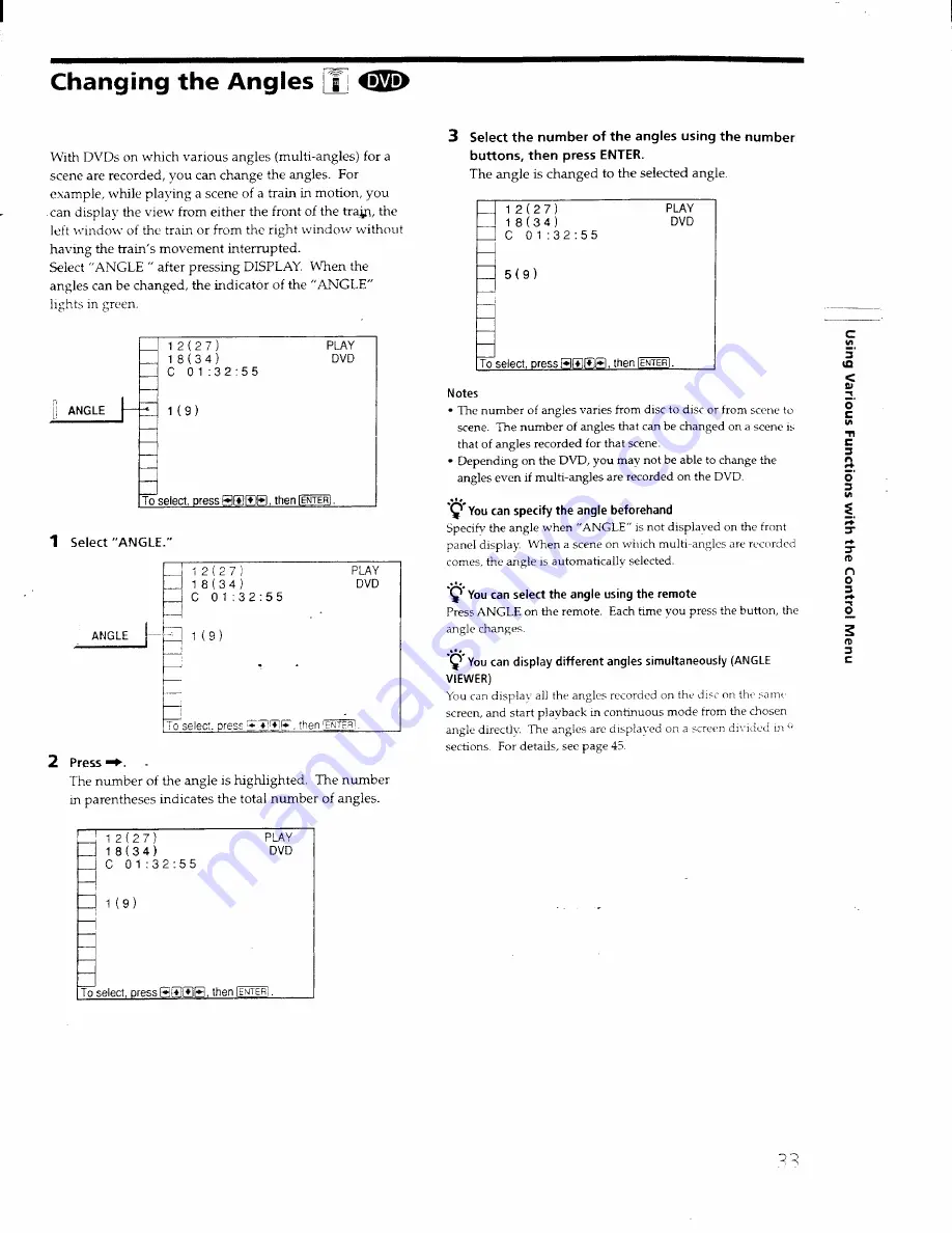 Sony DVP-S550D - Cd/dvd Player Operating Instructions Manual Download Page 33