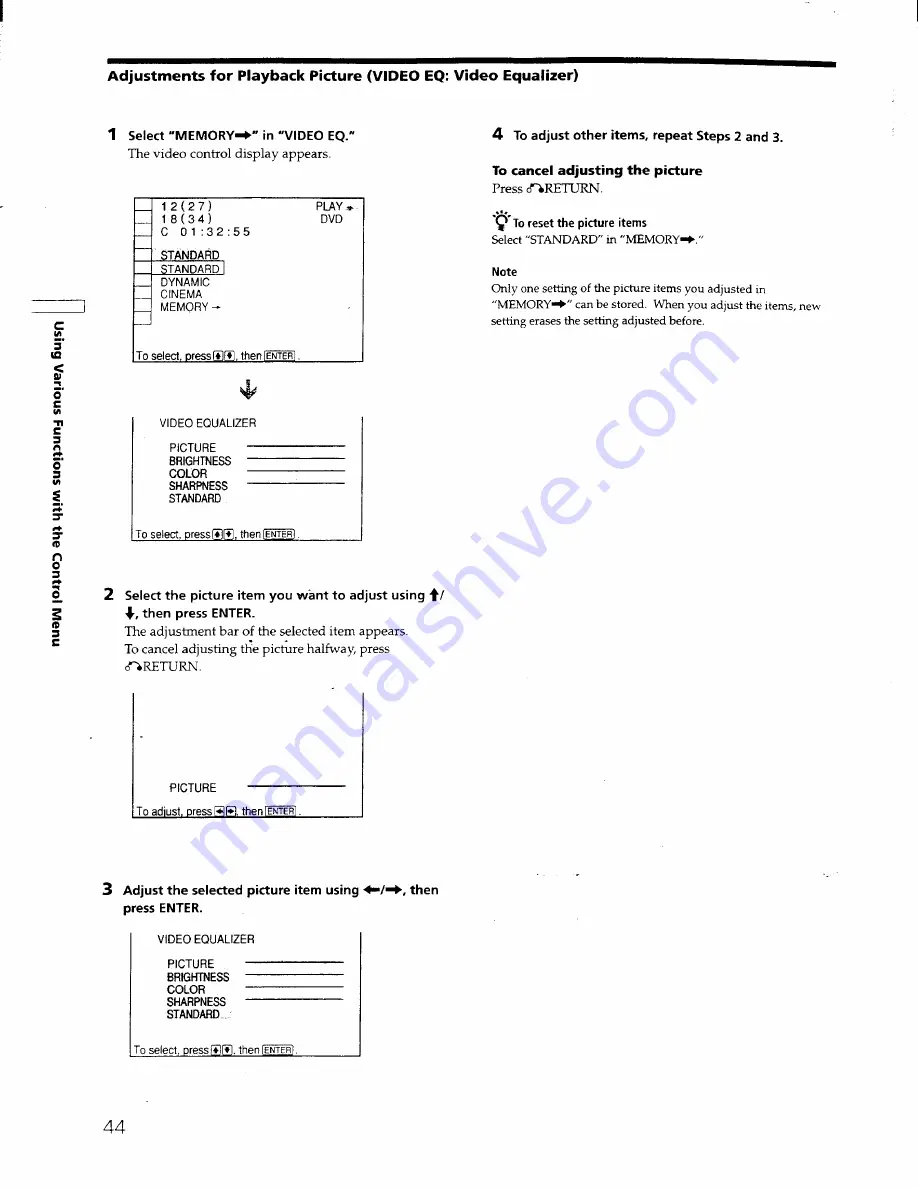 Sony DVP-S550D - Cd/dvd Player Operating Instructions Manual Download Page 42