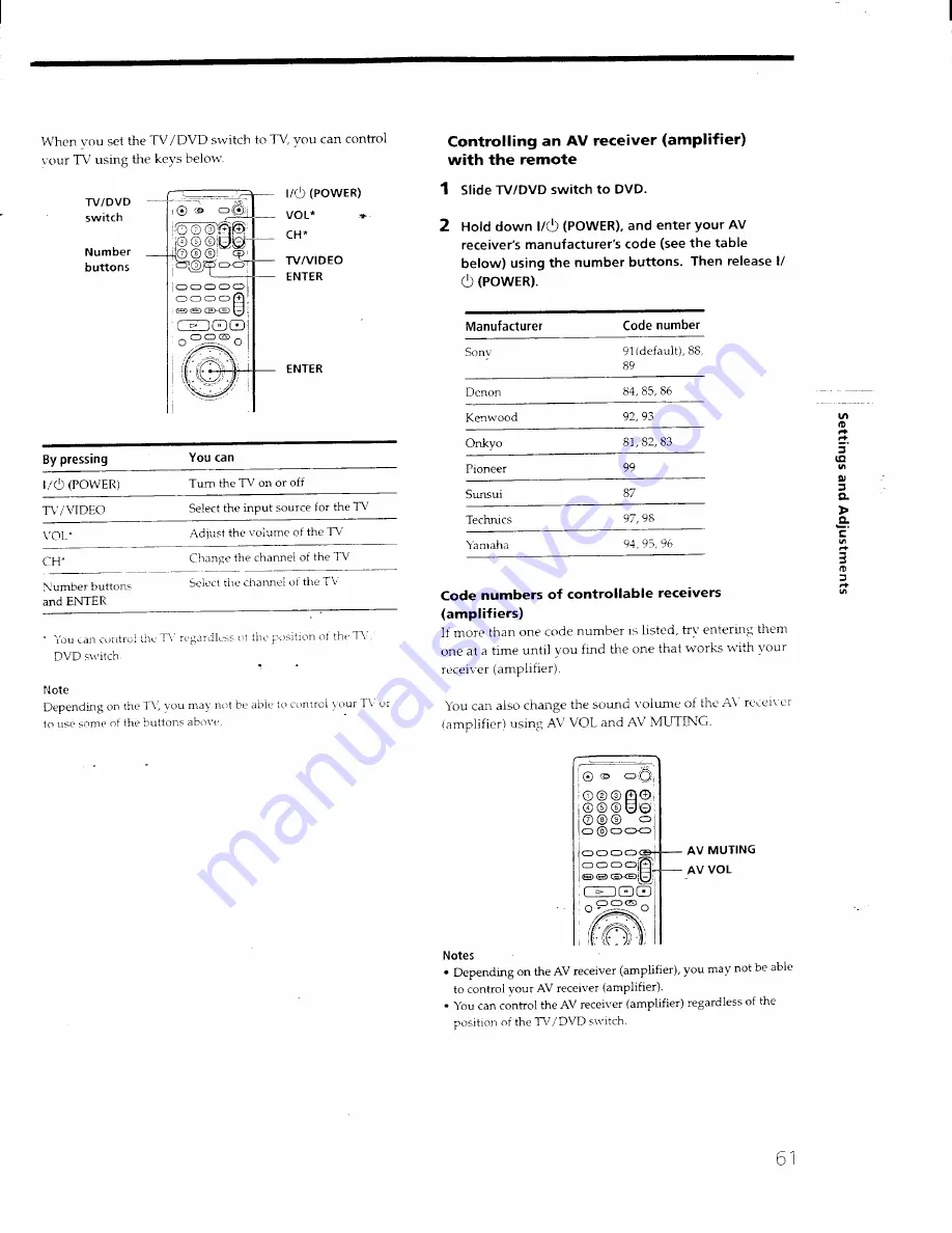 Sony DVP-S550D - Cd/dvd Player Operating Instructions Manual Download Page 61