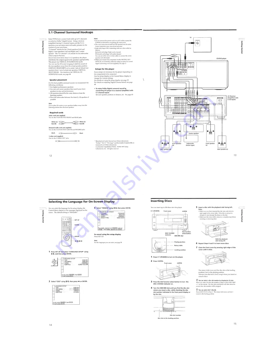 Sony DVPC-X850D Service Manual Download Page 15