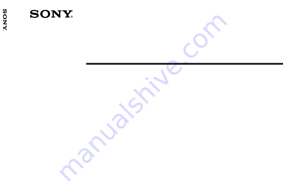 Sony DXC-9100P Operating Instructions Manual Download Page 1