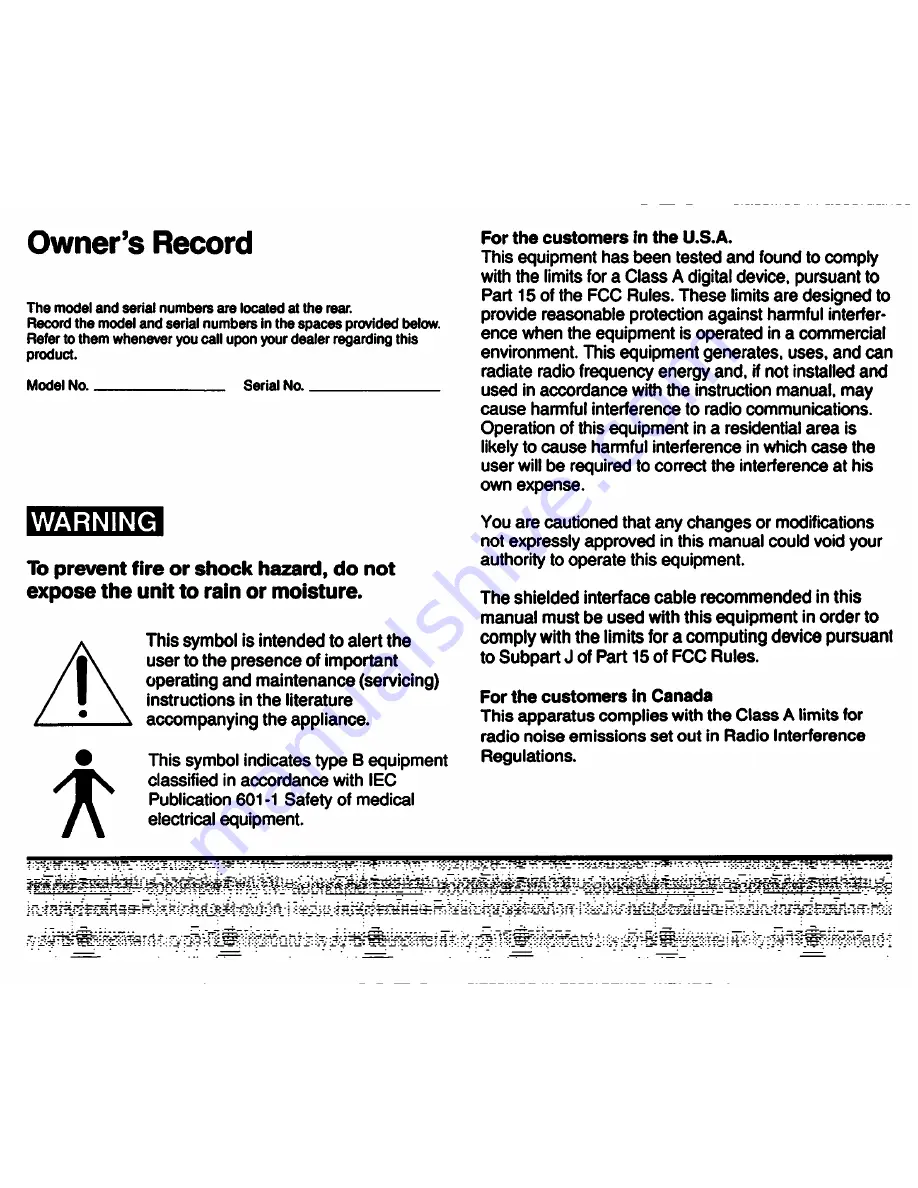 Sony DXC-930 Operating Instructions Manual Download Page 2