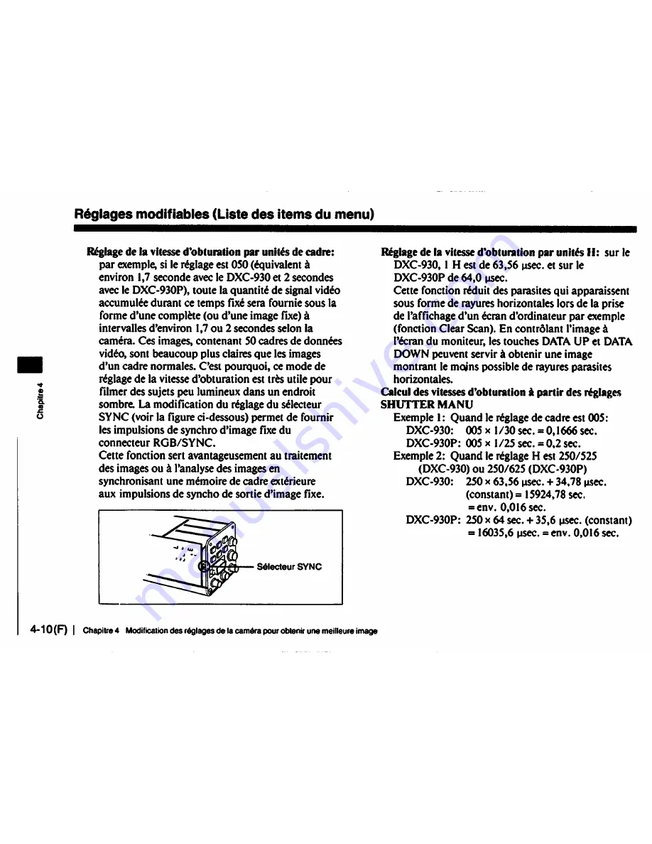 Sony DXC-930 Operating Instructions Manual Download Page 97