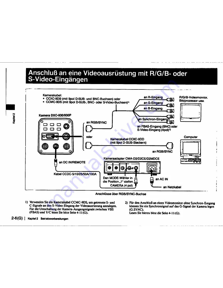 Sony DXC-930 Operating Instructions Manual Download Page 123