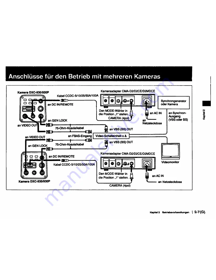 Sony DXC-930 Operating Instructions Manual Download Page 124