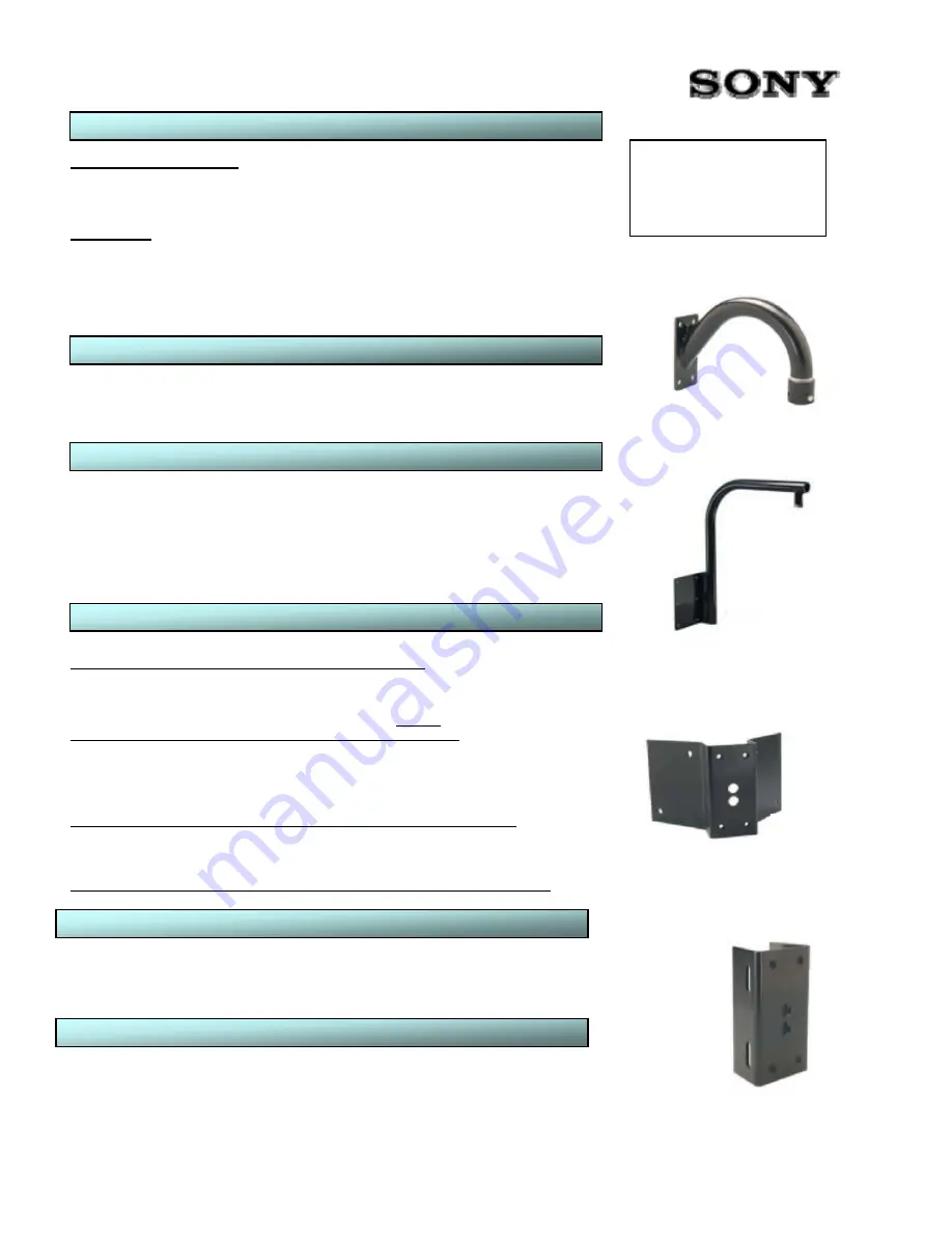 Sony EVI-FDP8C3 Specifications Download Page 2