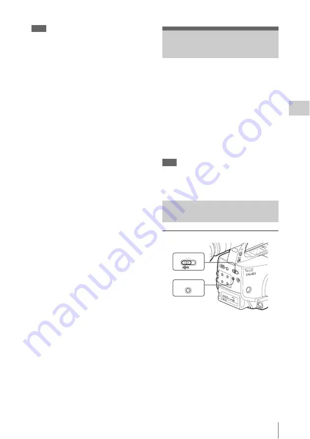 Sony EXMOR PMW-EX1 Operating Instructions Manual Download Page 73