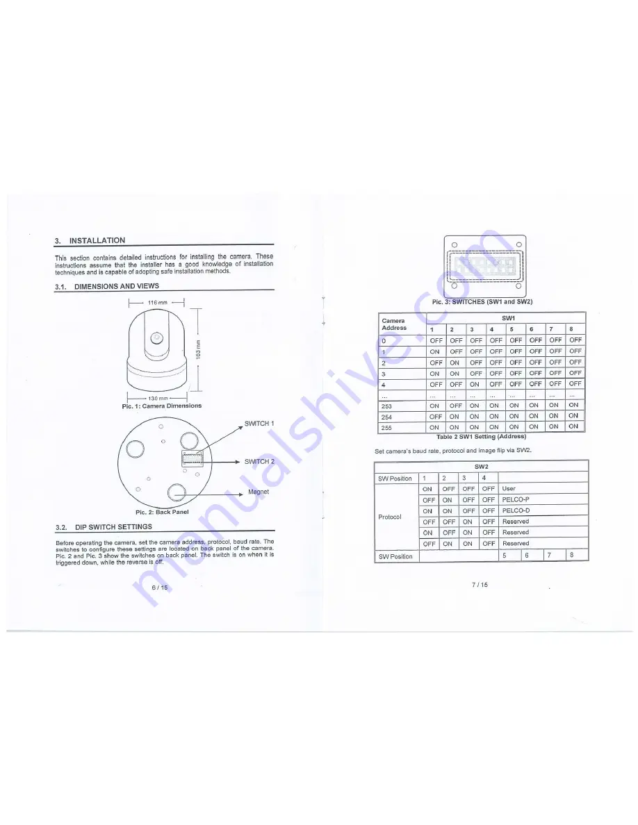 Sony FCBEX490E Скачать руководство пользователя страница 6