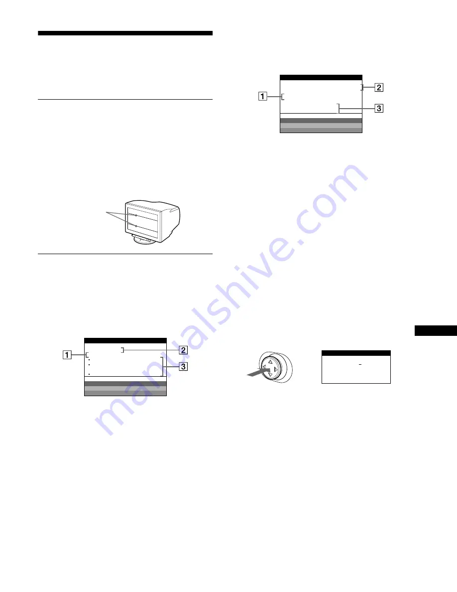 Sony FD Trinitron GDM-FW900 Operating Instructions Manual Download Page 89