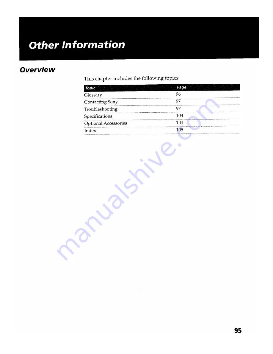 Sony FD Trinitron WEGA Hi-Scan KD-34XS955 Quick Setup Manual Download Page 109