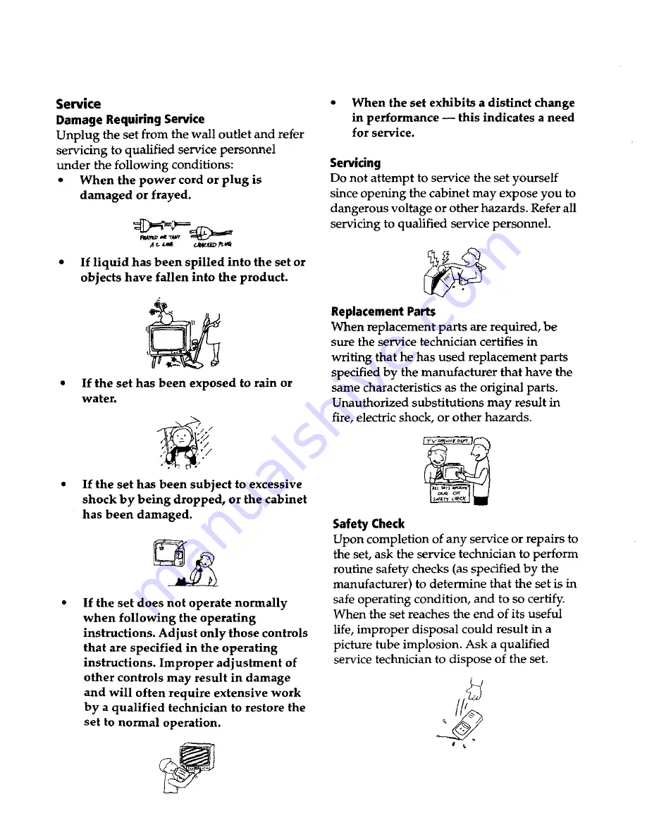 Sony FD Trinitron WEGA KV-13FS110 Operating Instructions Manual Download Page 8