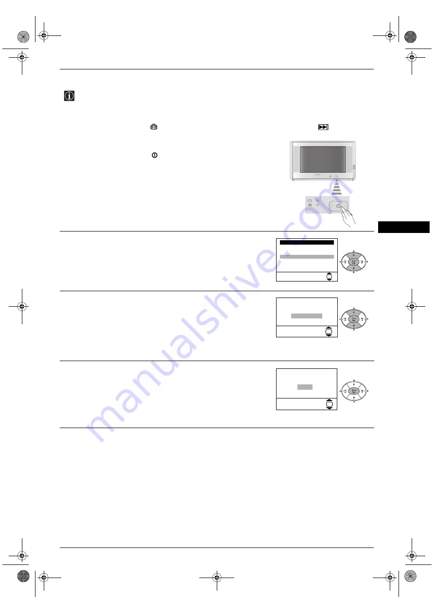 Sony FD Trinitron WEGA KV-28CS70 Operating Instructions Manual Download Page 7