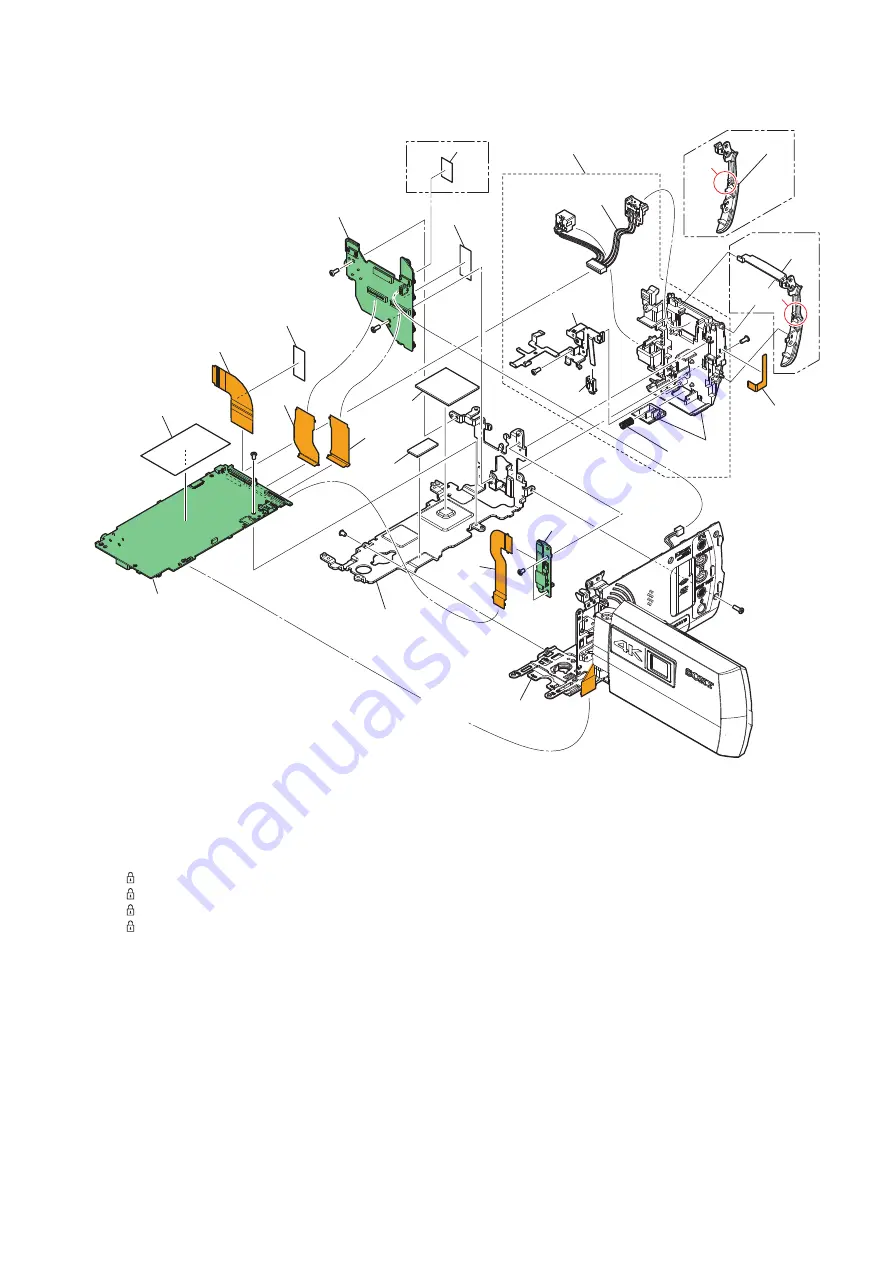 Sony FDR-AX40 Service Manual Download Page 112