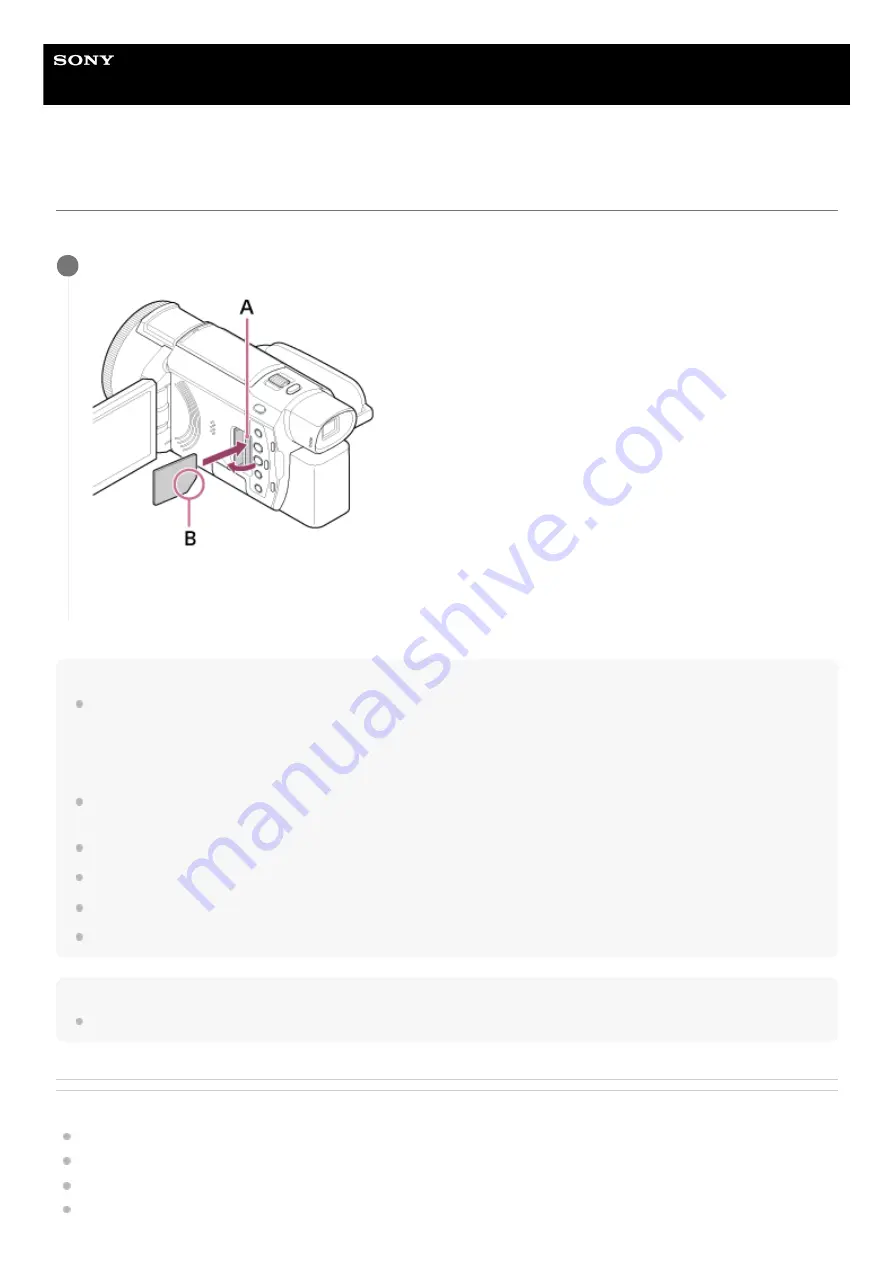 Sony FDR-AX43 Help Manual Download Page 35