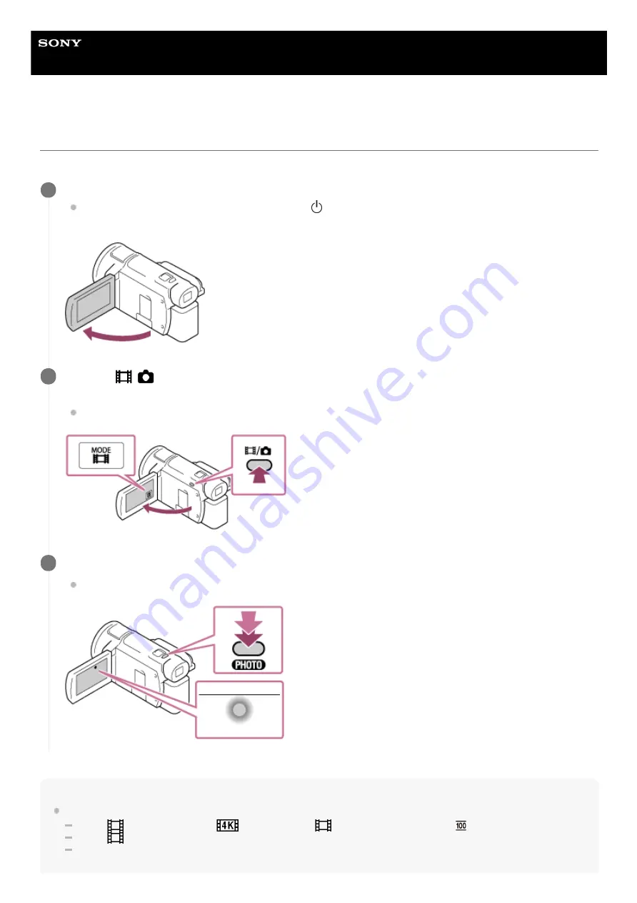 Sony FDR-AX43 Help Manual Download Page 42