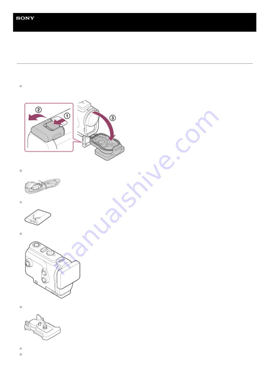 Sony FDR-X3000 Скачать руководство пользователя страница 8