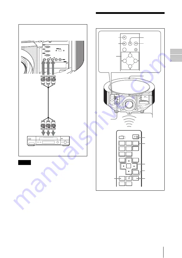 Sony FH300L - VPL - LCD Projector Operating Instructions Manual Download Page 25