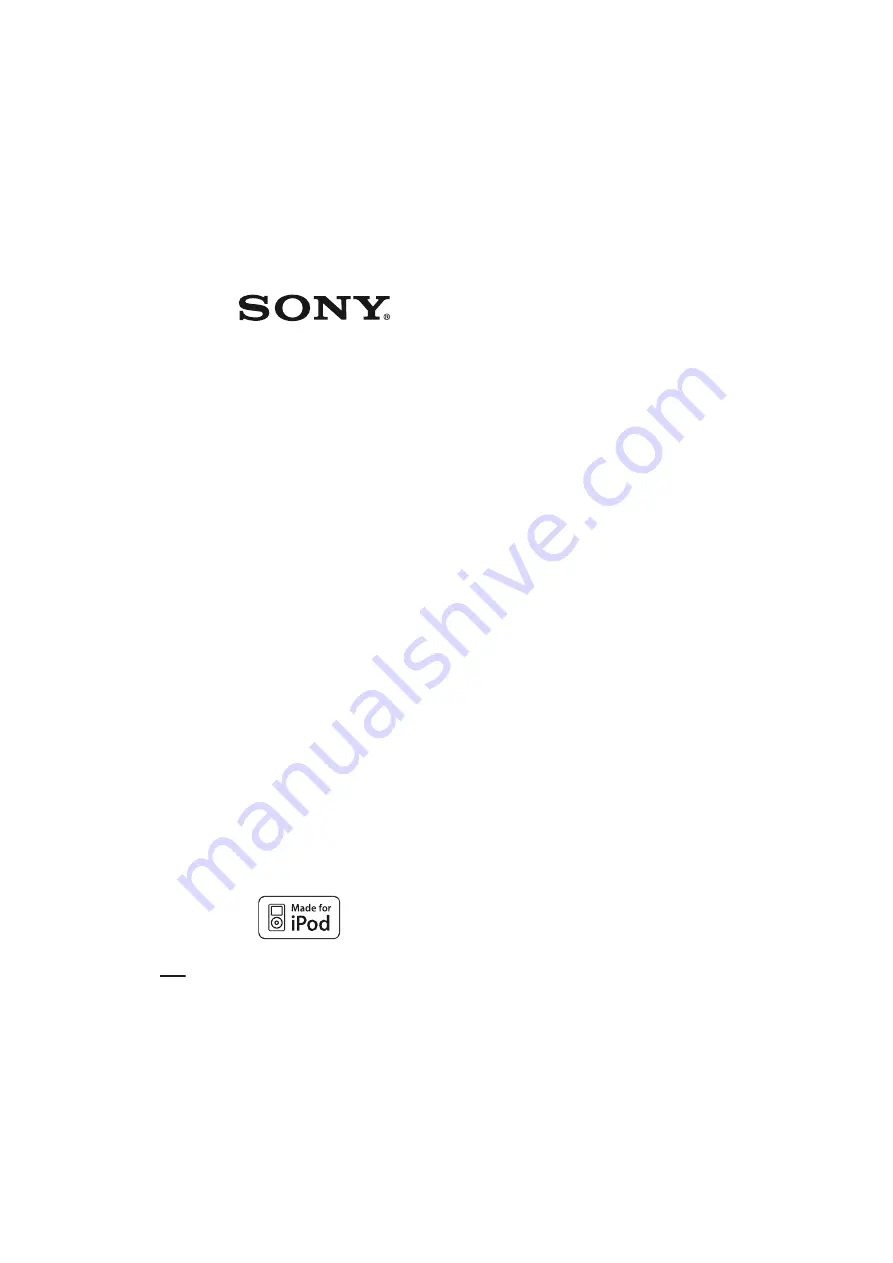 Sony FST-GTK1I Operating Instructions Manual Download Page 1