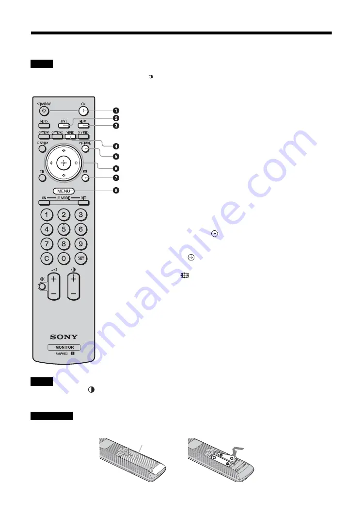 Sony FWD-32B1 Operating Instructions Manual Download Page 182