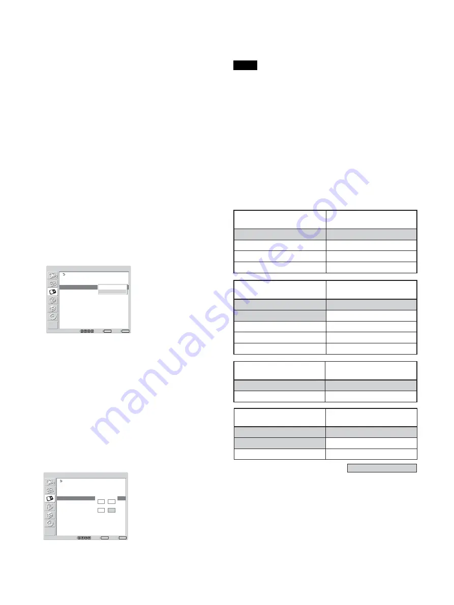 Sony FWD-40LX1 Operating Instructions Manual Download Page 215