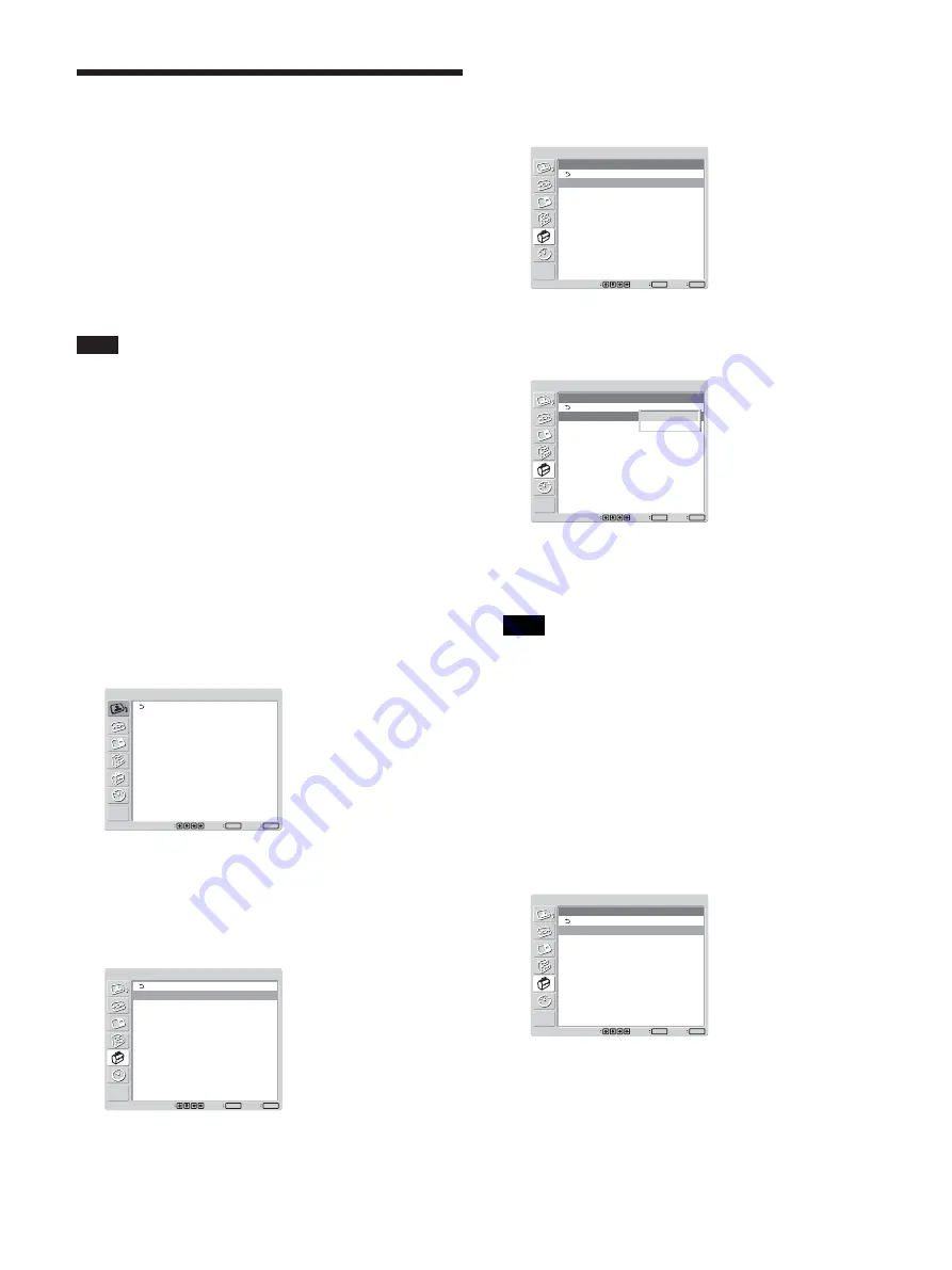 Sony FWD-40LX1 Operating Instructions Manual Download Page 222