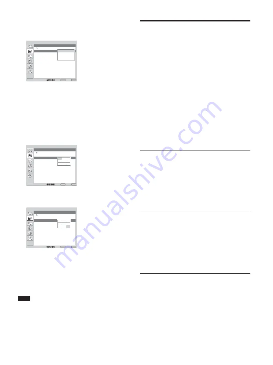 Sony FWD-40LX1 Operating Instructions Manual Download Page 261