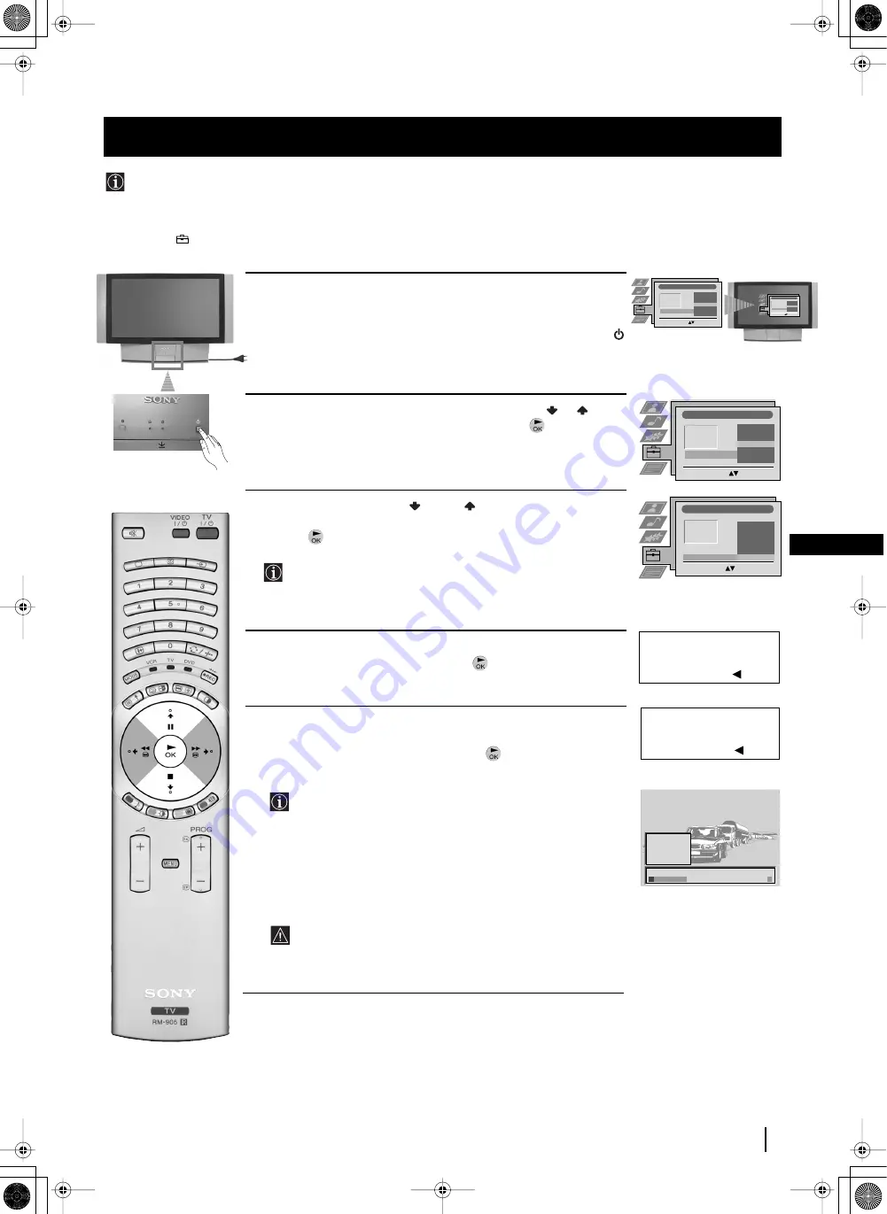 Sony Grand Wega KF-42SX200K Instruction Manual Download Page 43