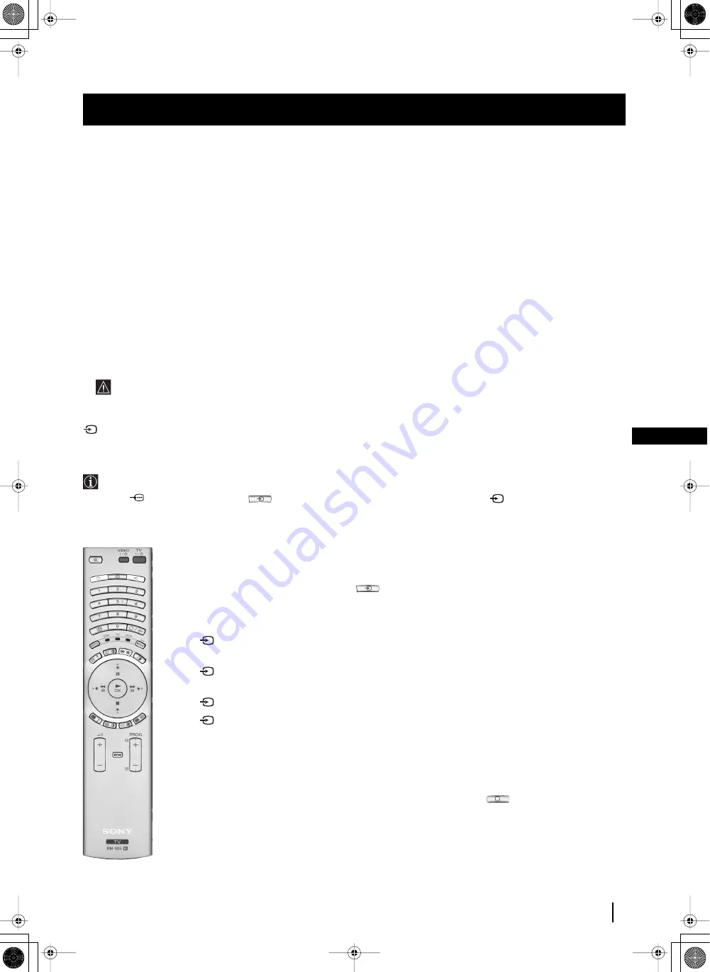 Sony Grand Wega KF-42SX200K Instruction Manual Download Page 65