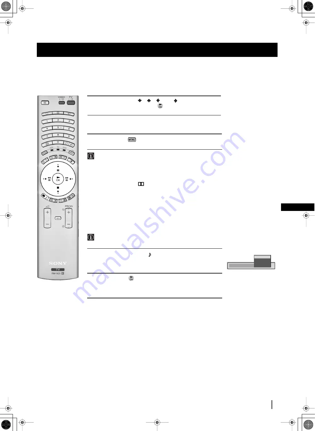 Sony Grand Wega KF-42SX200K Скачать руководство пользователя страница 84