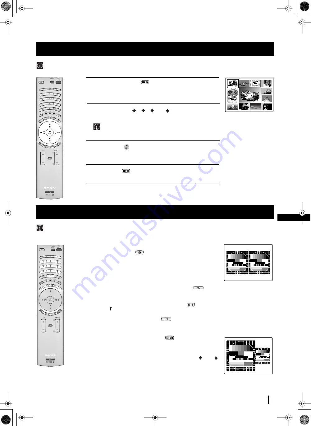 Sony Grand Wega KF-42SX200K Instruction Manual Download Page 129