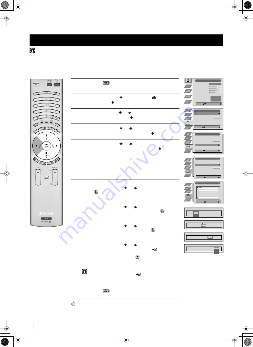 Sony Grand Wega KF-42SX200K Instruction Manual Download Page 159