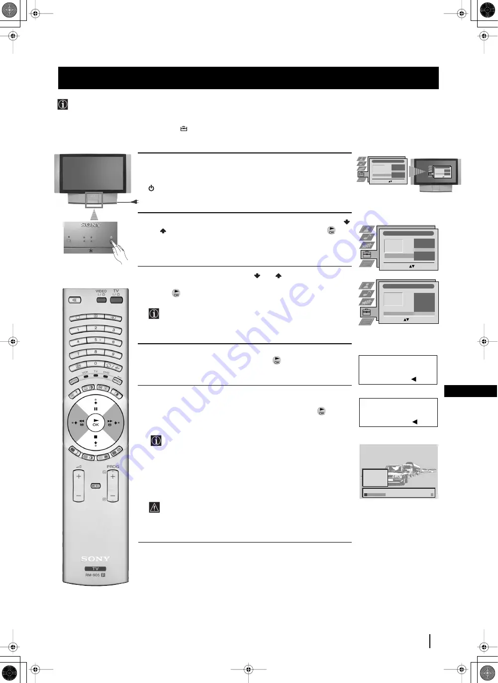 Sony Grand Wega KF-42SX200K Instruction Manual Download Page 183