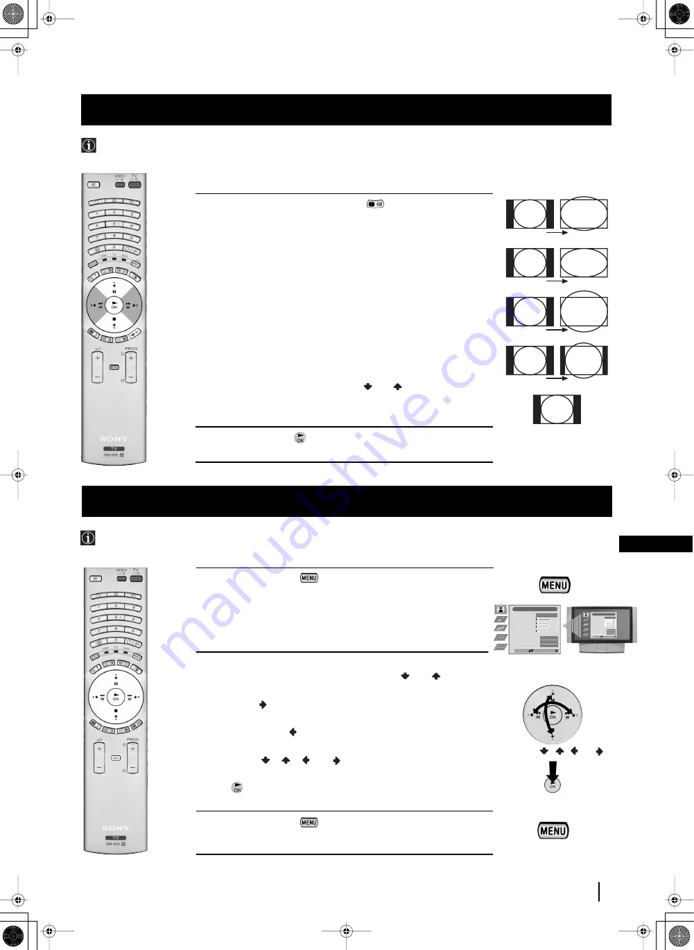 Sony Grand Wega KF-42SX200K Instruction Manual Download Page 185