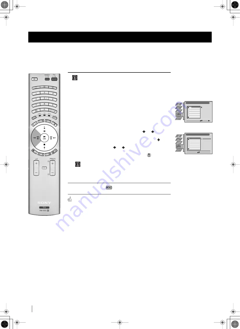 Sony GRAND WEGA KF-50SX200 Instruction Manual Download Page 79