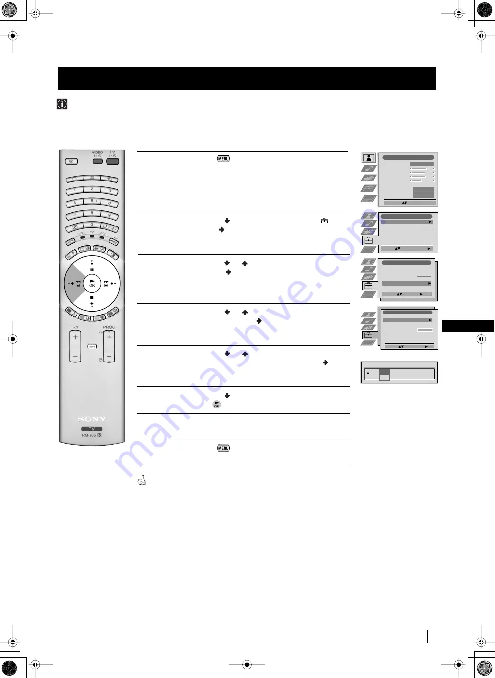 Sony GRAND WEGA KF-50SX200 Instruction Manual Download Page 88