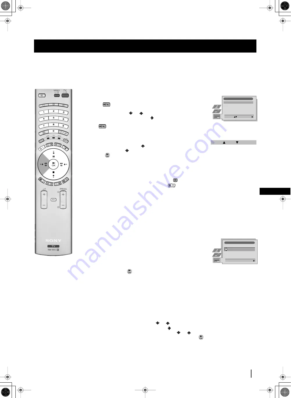 Sony GRAND WEGA KF-50SX200 Скачать руководство пользователя страница 96