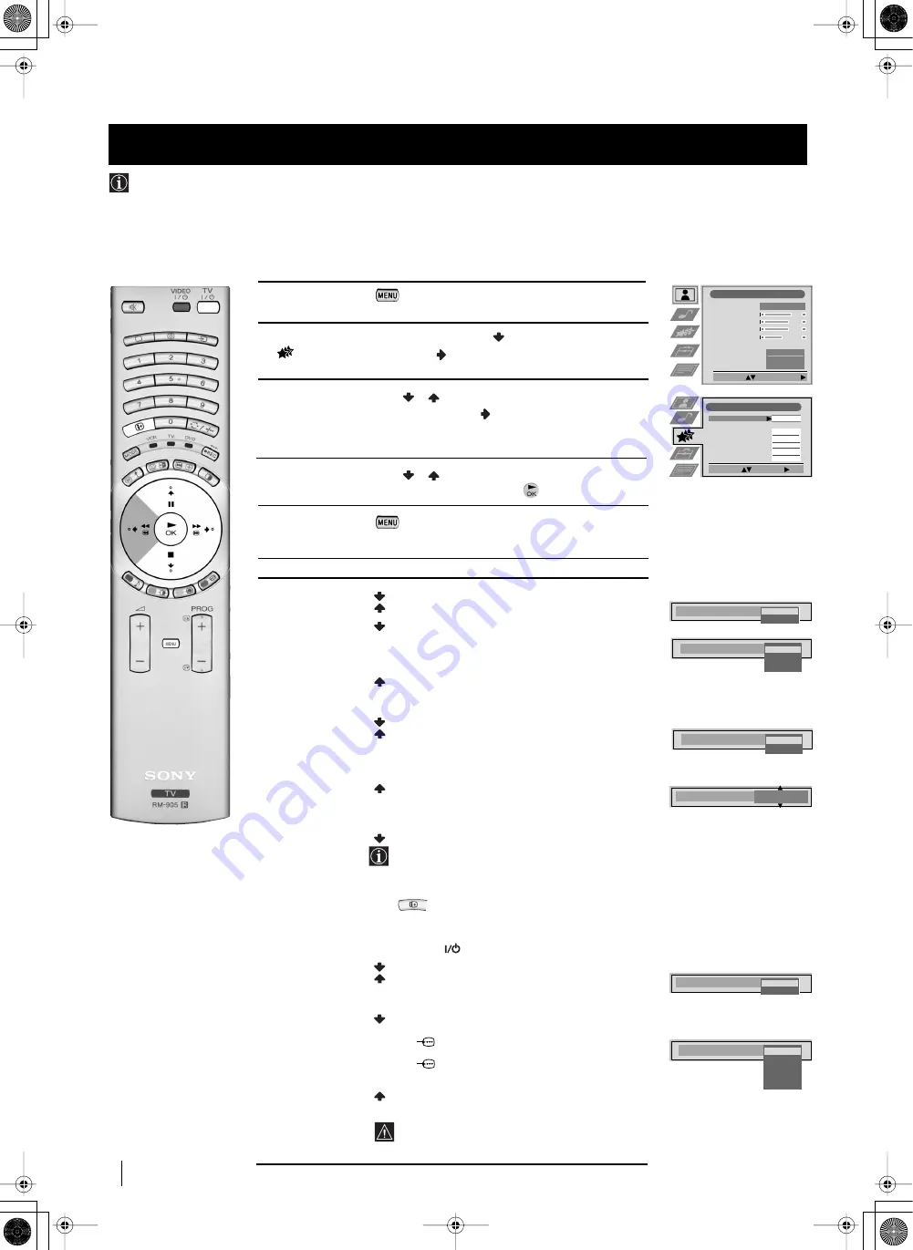 Sony GRAND WEGA KF-50SX200 Instruction Manual Download Page 159