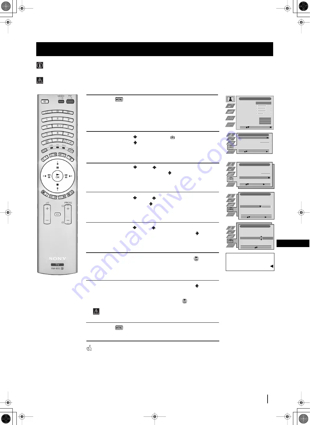 Sony GRAND WEGA KF-50SX200 Скачать руководство пользователя страница 199