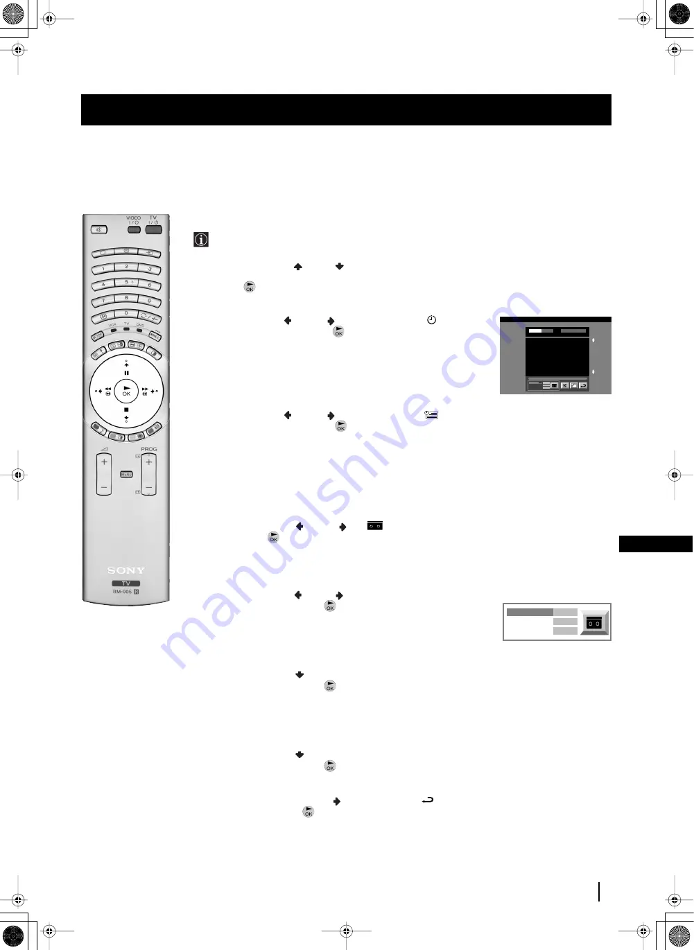 Sony GRAND WEGA KF-50SX200 Instruction Manual Download Page 207