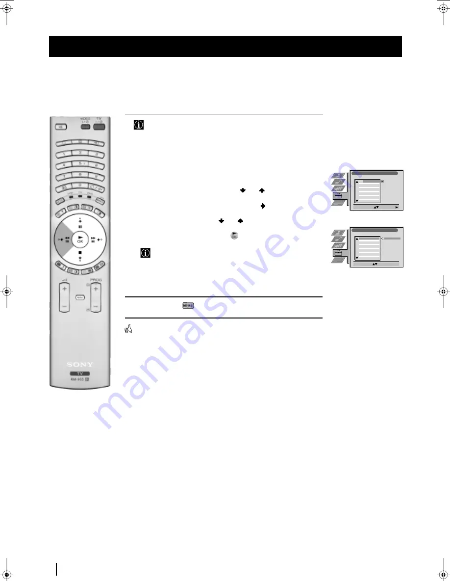 Sony GRAND WEGA KF-50SX200K Скачать руководство пользователя страница 149