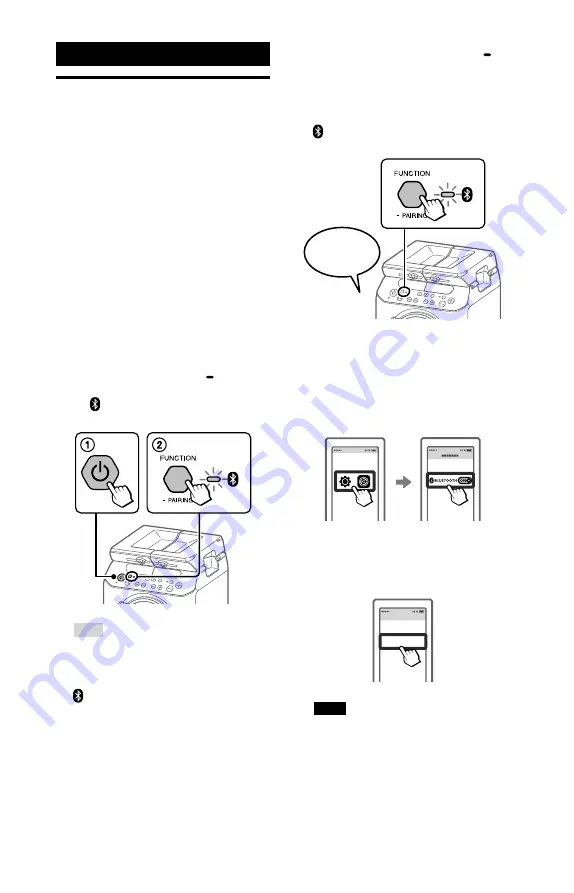 Sony GTK-PG10 Operating Instructions Manual Download Page 15