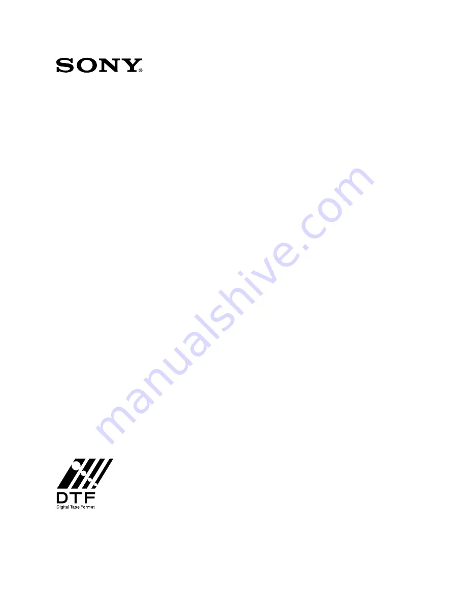 Sony GY-2120WD Maintenance Manual Download Page 1