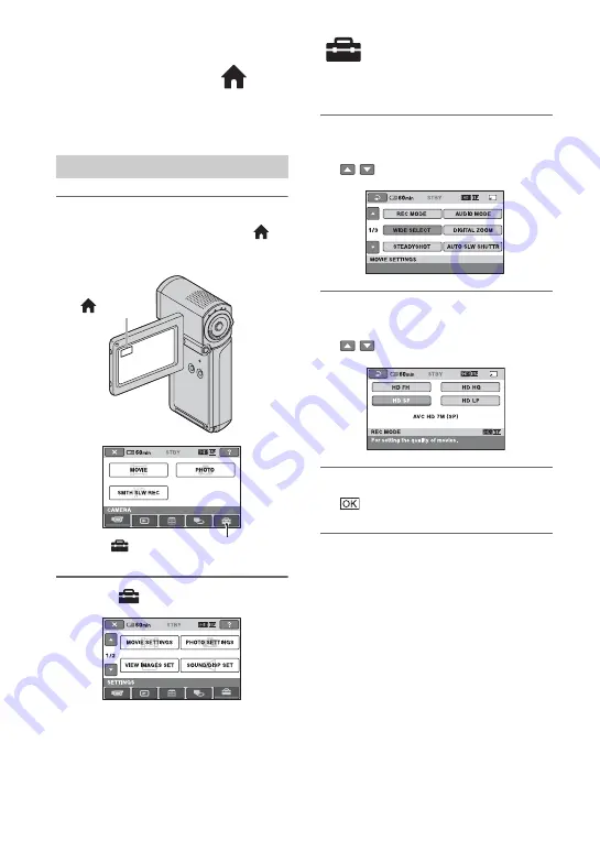 Sony Handycam 3-288-519-13(1) Getting Started Manual Download Page 60