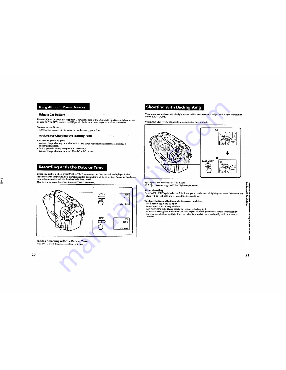 Sony Handycam CCD-380 Service Manual Download Page 10